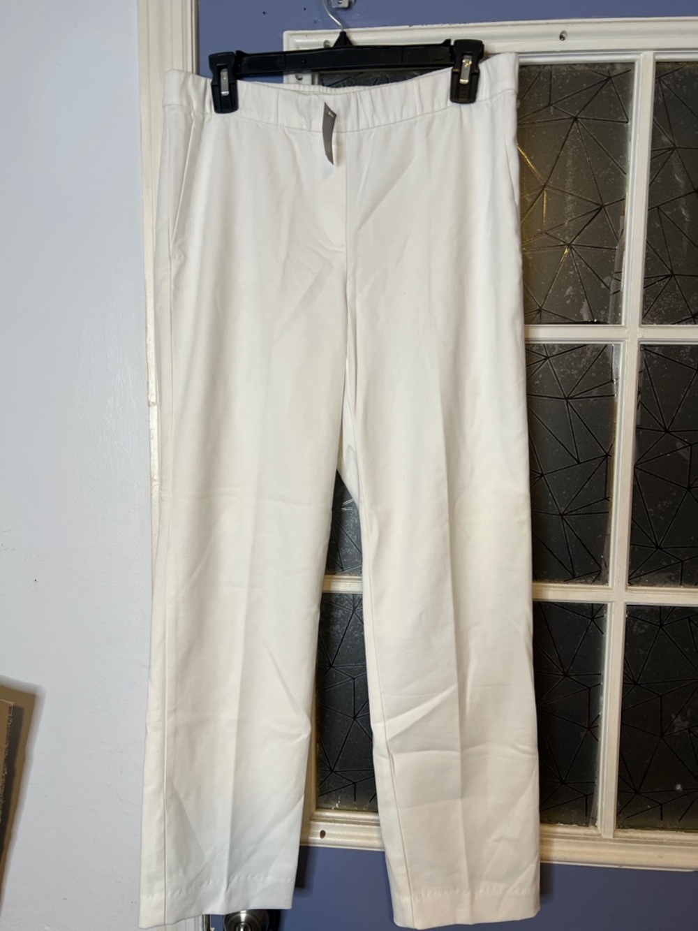 J Jill 10 White Straight-Leg Pants NWT - Picture 1 of 3